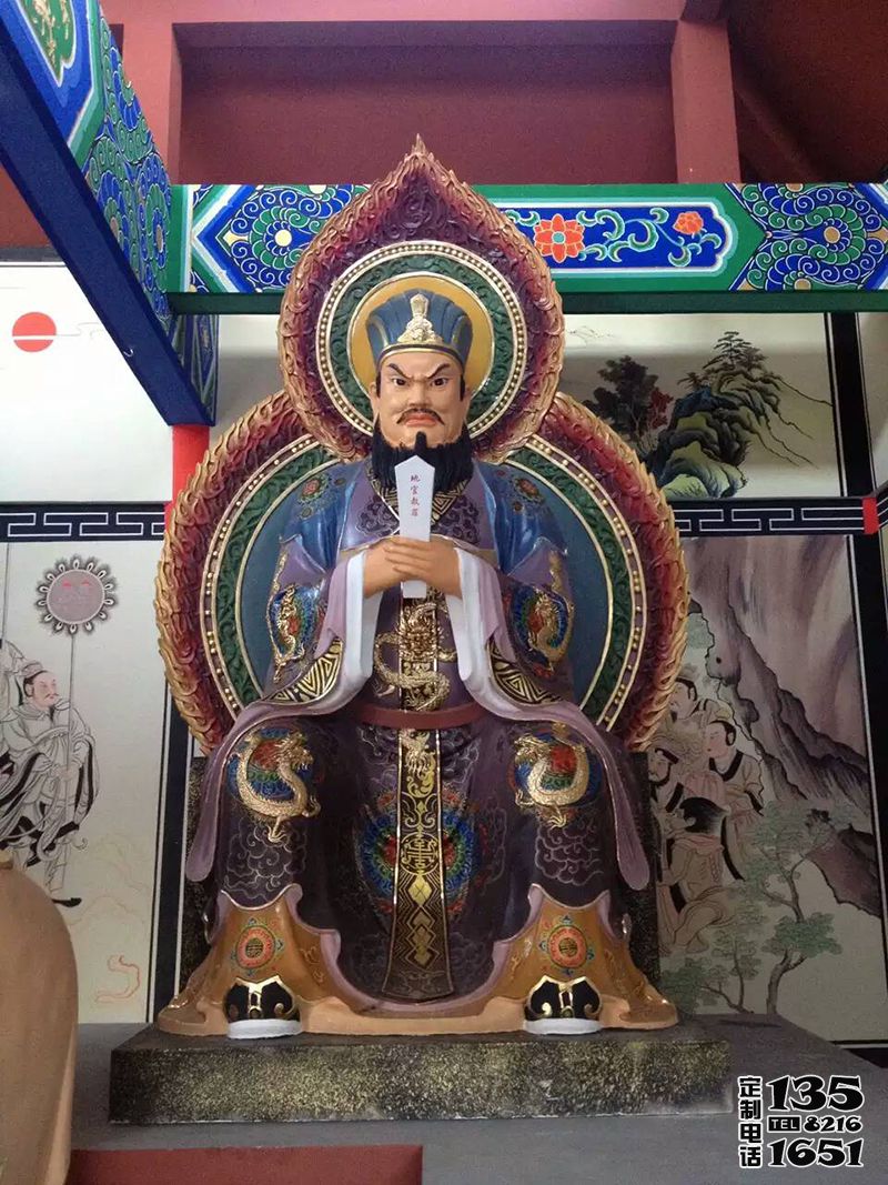 玻璃鋼彩繪寺廟大型景觀佛像三官雕塑 玻璃鋼彩繪寺廟大型景觀佛像三官雕塑