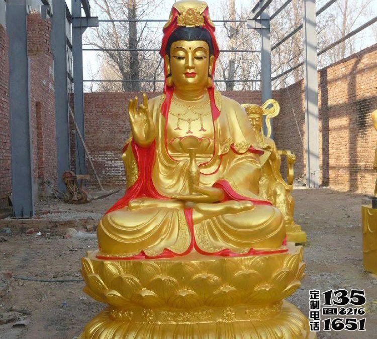 寺廟玻璃鋼漆金菩薩觀音雕塑 寺廟玻璃鋼漆金菩薩觀音雕塑