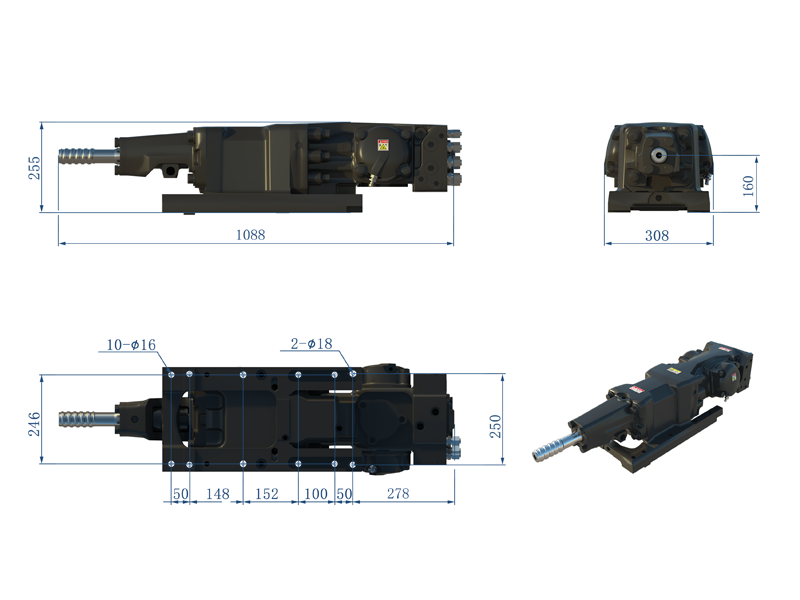 HLX5重型液壓鑿巖機 HLX5重型液壓鑿巖機